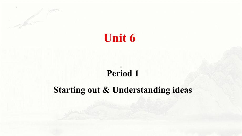 Unit 6 Survival Starting out & Understanding ideas（ppt课件）-2024新外研版（2019）《高中英语》选择性必修第二册.pptx_第1页