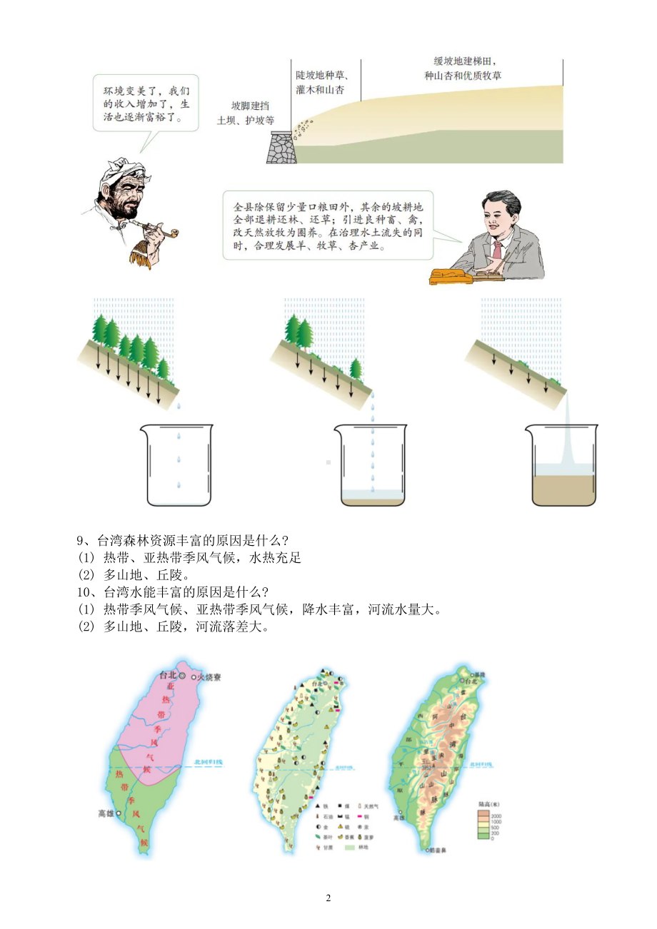 初中地理人教新课标八年级下册必考简答题整理（共30个）.doc_第2页