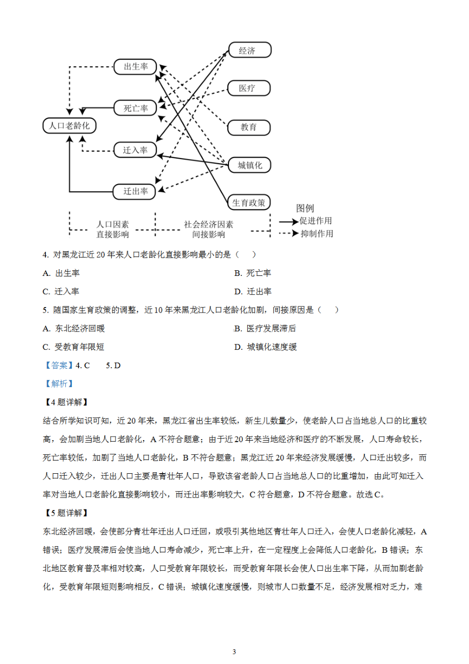 2024届四川省绵阳市高三上学期第二次诊断性考试（二模）文综试题 含解析.pdf_第3页