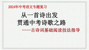 古诗词阅读技法指导-2024年中考语文一轮复习ppt课件-2024年中考语文复习.pptx