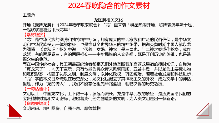 2024届高考语文作文素材：春晚、《热辣滚烫》《第二十条》《飞驰人生2》 ppt课件-2024年高考语文复习.pptx_第3页