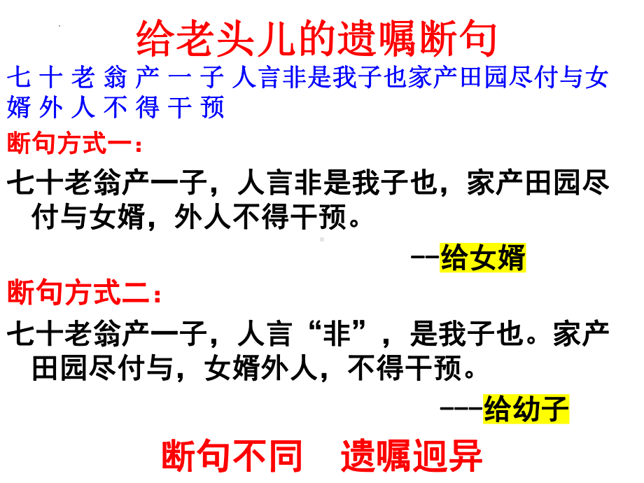 2024届高考语文复习：文言文断句 ppt课件73张-2024年高考语文复习.pptx_第3页