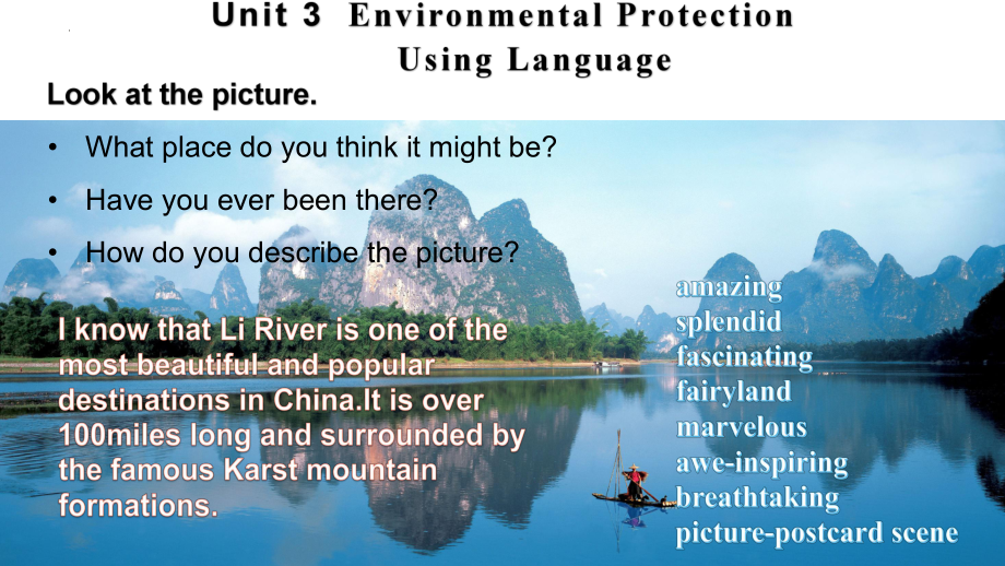 Unit 3 Environmental Protection Reading for Writing （ppt课件）-2024新人教版（2019）《高中英语》选择性必修第三册.pptx_第1页