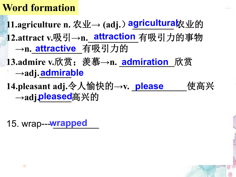 Unit 6 At One with Nature 词汇（ppt课件）-2024新外研版（2019）《高中英语》必修第一册.pptx_第3页