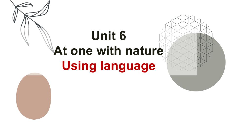 Unit 6 At one with nature Using languages （ppt课件）-2024新外研版（2019）《高中英语》必修第一册.pptx_第2页