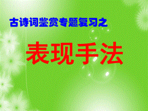 诗歌鉴赏之表现手法ppt课件（共16张ppt）2023年中考语文二轮专题-2024年中考语文复习.pptx