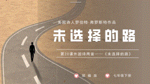 第20课《外国诗二首-未选择的路》 ppt课件-（部）统编版七年级下册《语文》.pptx