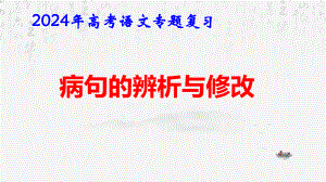 2024年高考语文专题复习：病句的辨析与修改 课件65张.pptx