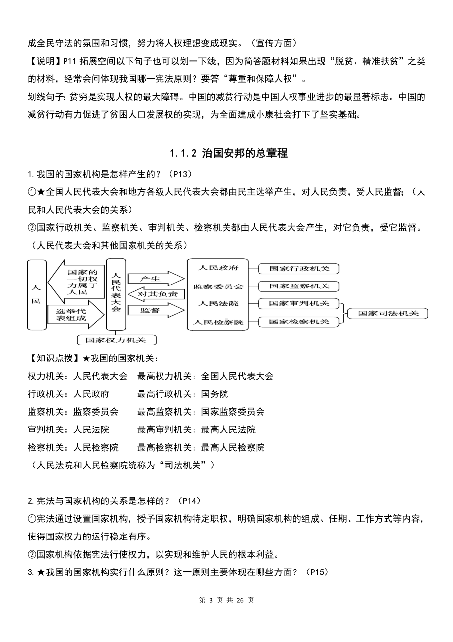 (2024最新版)八年级下册道德与法治全册知识点复习提纲精编版（实用必备！）.docx_第3页