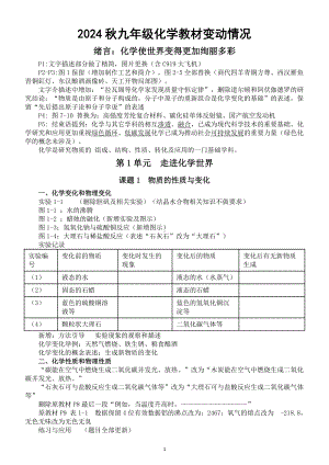 初中化学人教版九年级2024秋教材变动情况整理.doc