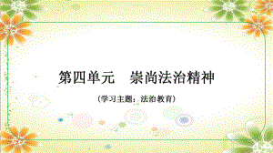 八年级下册第四单元 崇尚法治精神 复习ppt课件-2024年中考道德与法治一轮复习(1)-2024年中考道德与法治复习.pptx