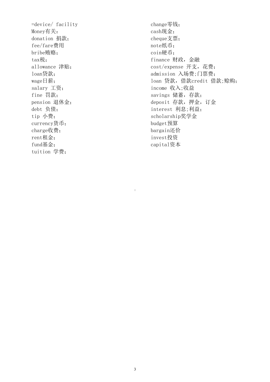 高中英语2024届高考重点名词同义替换.doc_第3页