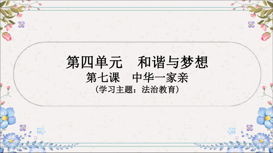 2024年中考一轮道德与法治复习：和谐与梦想 ppt课件(1)-2024年中考道德与法治复习.pptx_第1页