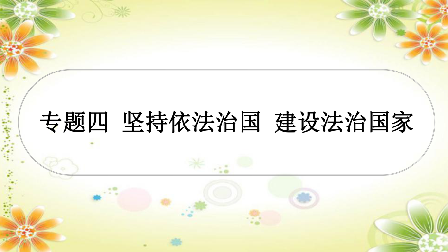 2024年中考道德与法治ppt课件（重庆专用）专题四 坚持依法治国 建设法治中国-2024年中考道德与法治复习.pptx_第1页