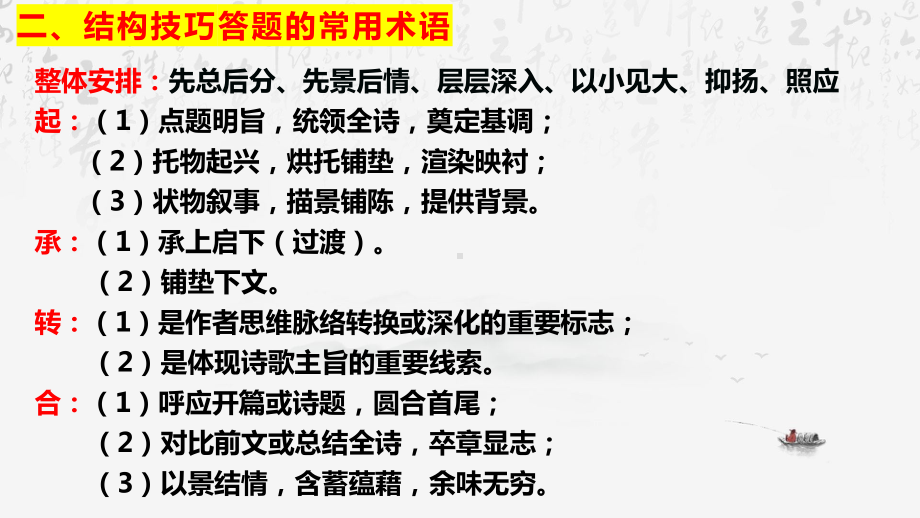 2024年高考语文专题复习：古代诗歌鉴赏之结构技巧 课件52张.pptx_第3页