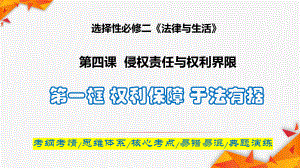 2024年高考政治复习 4.1 权利保障 于法有据ppt课件-2024届高考政治一轮复习统编版选择性必修二法律与生活.pptx