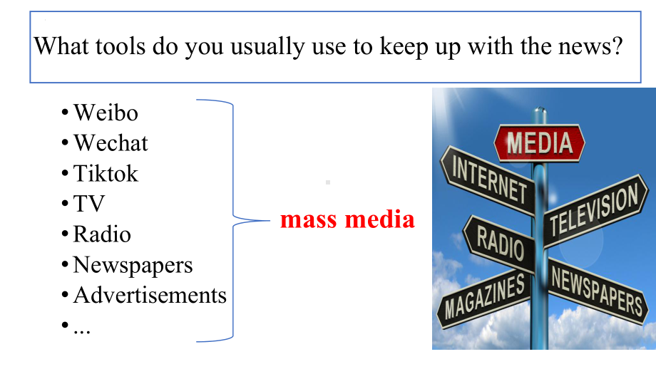 Unit 1 The mass media Welcome to the unit & Reading （ppt课件）--2024新牛津译林版（2020）《高中英语》选择性必修第二册.pptx_第2页