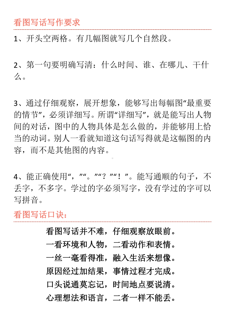 小学一二年级看图写话练习题+看图写话口诀！.pdf_第1页