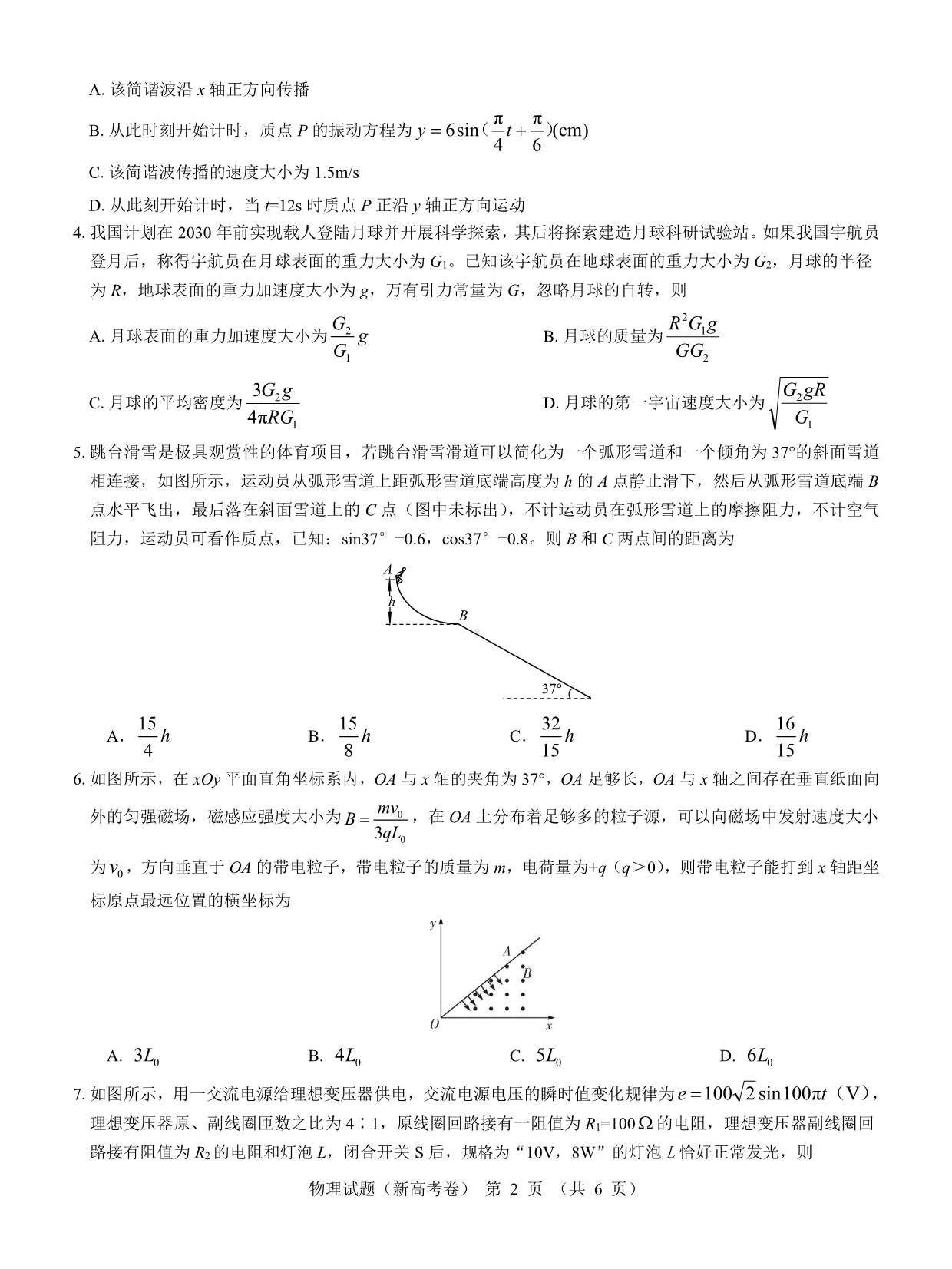 （新高考卷）名校教研联盟2024届高三4月联考 物理.pdf_第2页