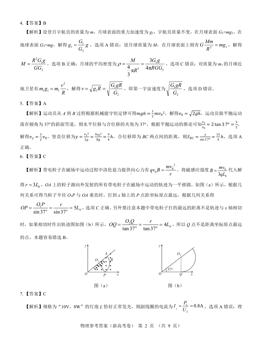 （新高考卷）名校教研联盟2024届高三4月联考 物理参考答案.pdf_第2页