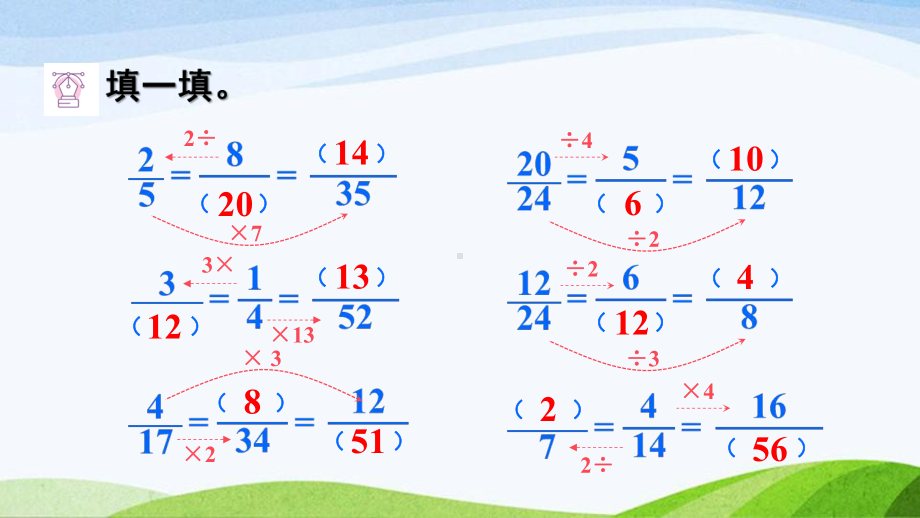 2023-2024人教版数学五年级下册《约分》.ppt_第2页