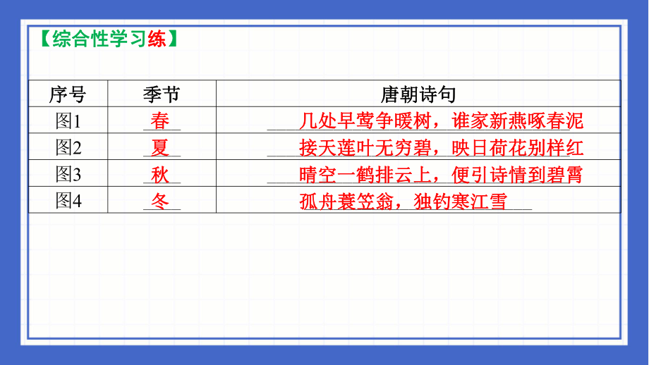 第三单元综合性学习《漫步古诗苑》复习ppt课件-（部）统编版八年级下册《语文》.pptx_第3页