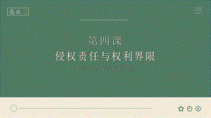 第四课 侵权责任与权利界限 ppt课件-2024届高考政治一轮复习统编版选择性必修二法律与生活-2024年高考政治复习.pptx