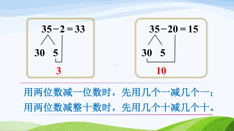 2023-2024人教版数学一年级下册第2课时退位减.ppt_第3页