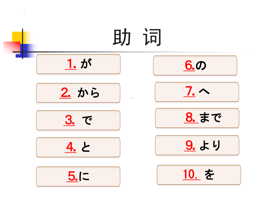 第1章 第1单元 格助词 ppt课件-2024届高三日语一轮复习-2024年高考日语复习.pptx_第2页