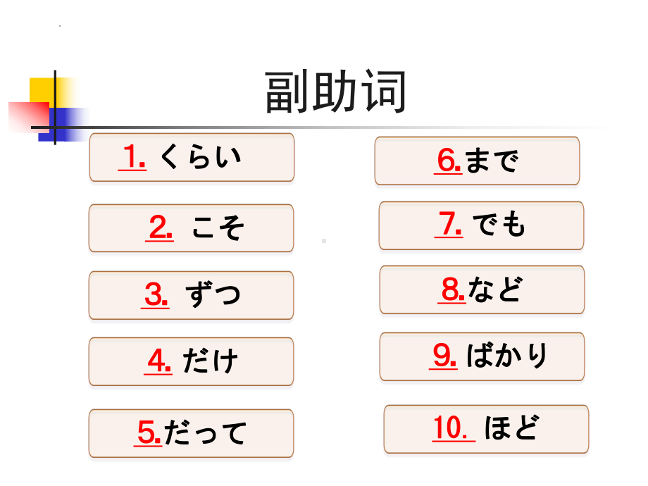 第1章 第4单元 副助词 ppt课件 2024届高考日语《蓝宝书》一轮复习-2024年高考日语复习.pptx_第2页