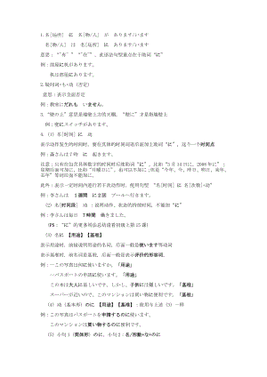 标准日本语初级上下册初级语法总结知识清单 2024届高考日语一轮复习 -2024年高考日语复习.docx