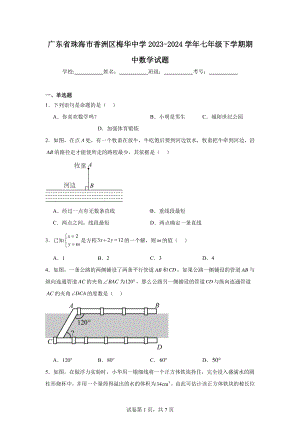 广东省珠海市香洲区梅华中学2023-2024学年七年级下学期期中数学试题.pdf