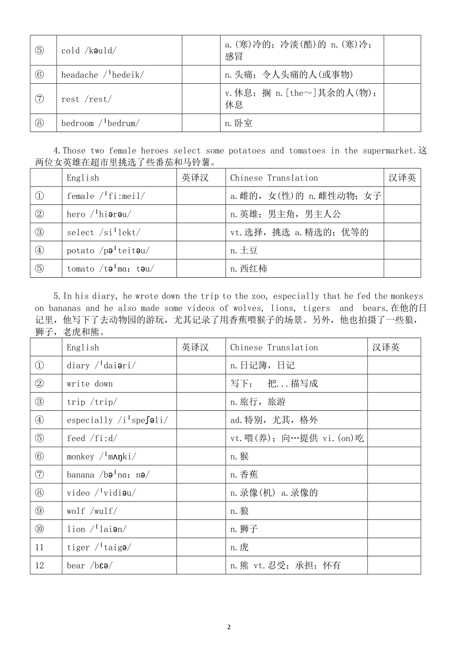 高中英语2024届高考复习背好句练词汇系列0518（共5句）.doc_第2页