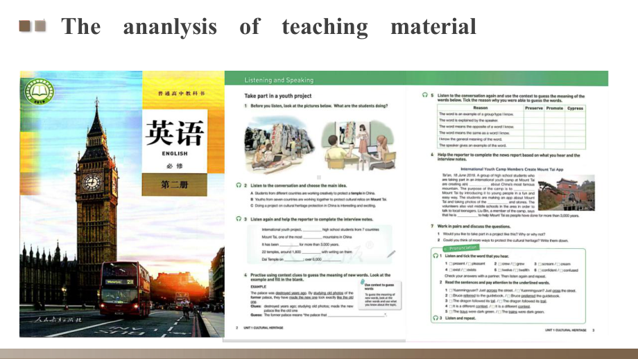 Unit 1 Cultural Heritage Listening and Speaking （ppt课件） -2024新人教版（2019）《高中英语》必修第二册.pptx_第3页