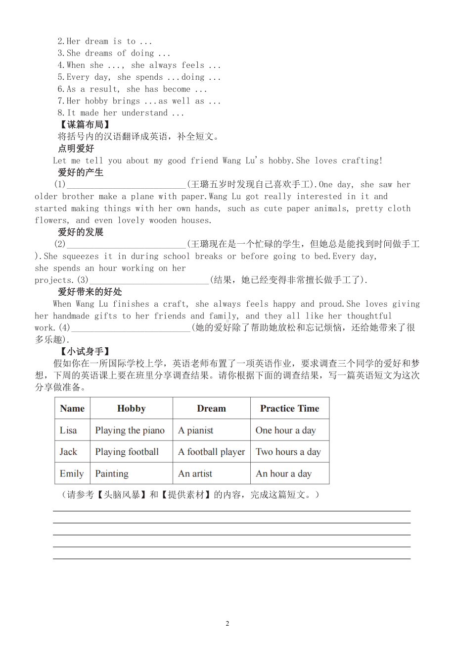 初中英语外研版八年级下册Module 6写作讲解和练习.doc_第2页