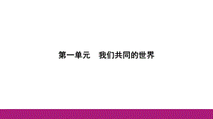 九年级下册第一单元 我们共同的世界 复习-2024年中考道德与法治一轮教材基础复习 ppt课件-2024年中考道德与法治复习.pptx