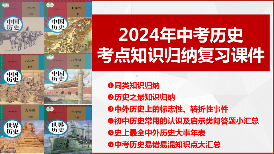 2024年中考历史考点知识归纳复习课件106张.pptx_第1页