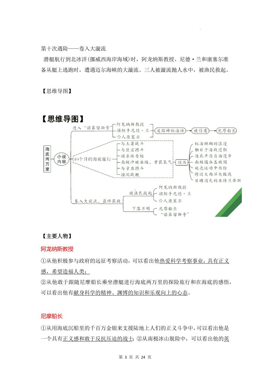 统编版七年级下册语文名著导读《海底两万里》知识点总结与练习题（W版含答案）.docx_第3页