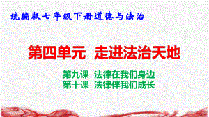 统编版七年级下册道德与法治第四单元 走进法治天地 复习课件36张.pptx