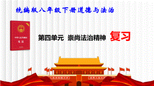 统编版八年级下册道德与法治第四单元 崇尚法治精神 复习课件45张.pptx