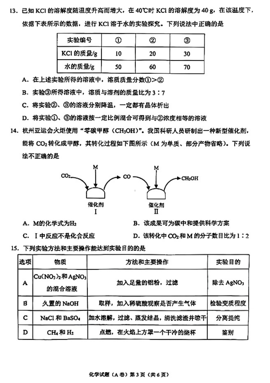 [真题]2024年重庆市中考化学试题（A卷）（PDF版无答案）.pdf_第3页