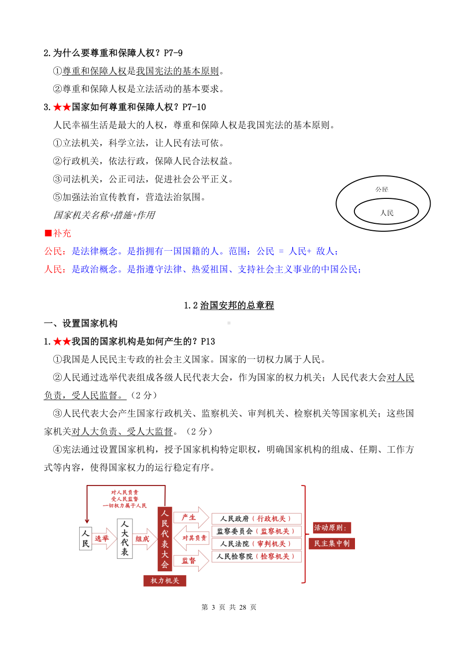 人教部编版八年级下册《道德与法治》期末复习知识点提纲（实用必备！）.docx_第3页