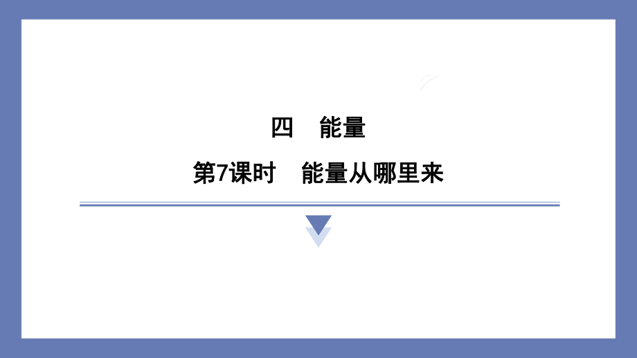 4.7能量从哪里来 课件 教科版科学六年级上册.pptx_第1页