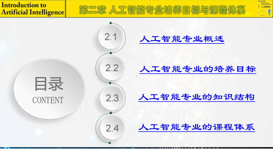 《人工智能概论》课件2 人工智能专业培养目标与课程体系.pptx_第1页