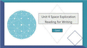 Unit 4 Space Exploration Reading for Writing （ppt课件） -2024新人教版（2019）《高中英语》必修第三册.pptx