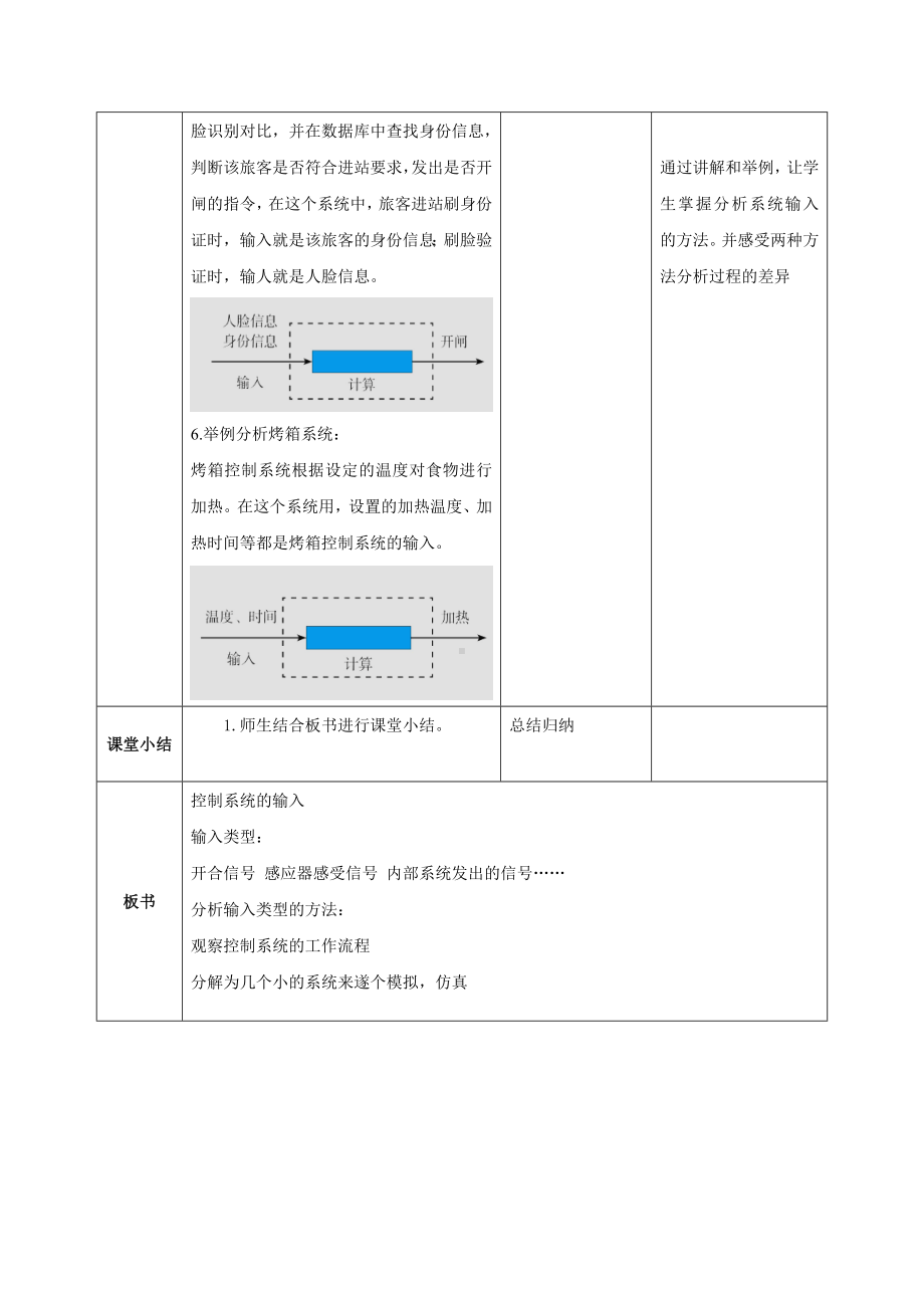 第6课 控制系统的输入 教案（表格式）-2024新浙教版五年级下册《信息科技》.docx_第3页