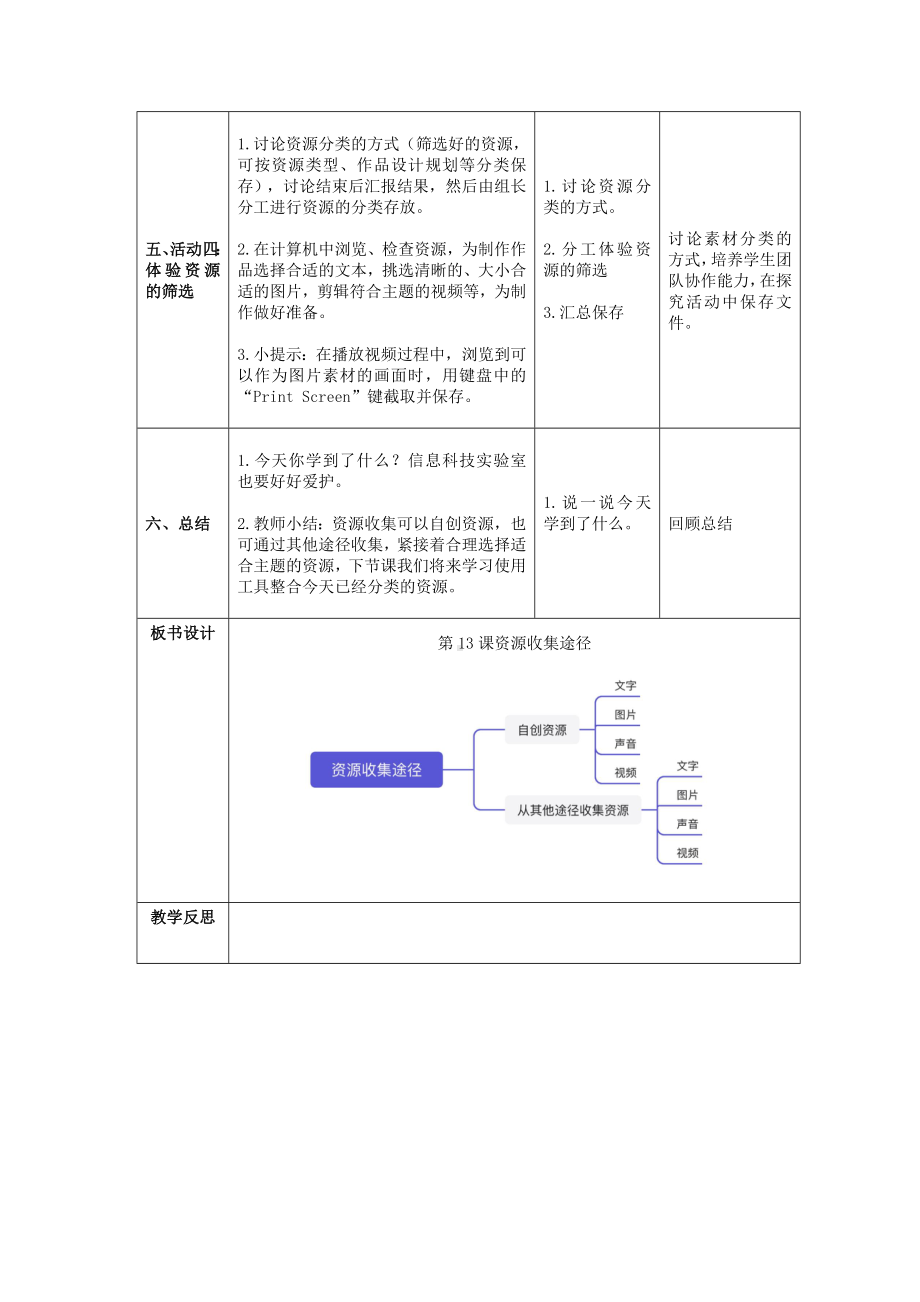 第13课 《资源收集途径》教案（表格式）-2024新浙教版三年级下册《信息科技》.doc_第3页