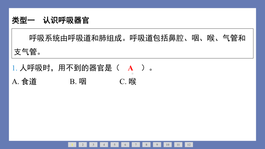 5单元人的呼吸整合提升 课件苏教版科学三年级上册.pptx_第2页