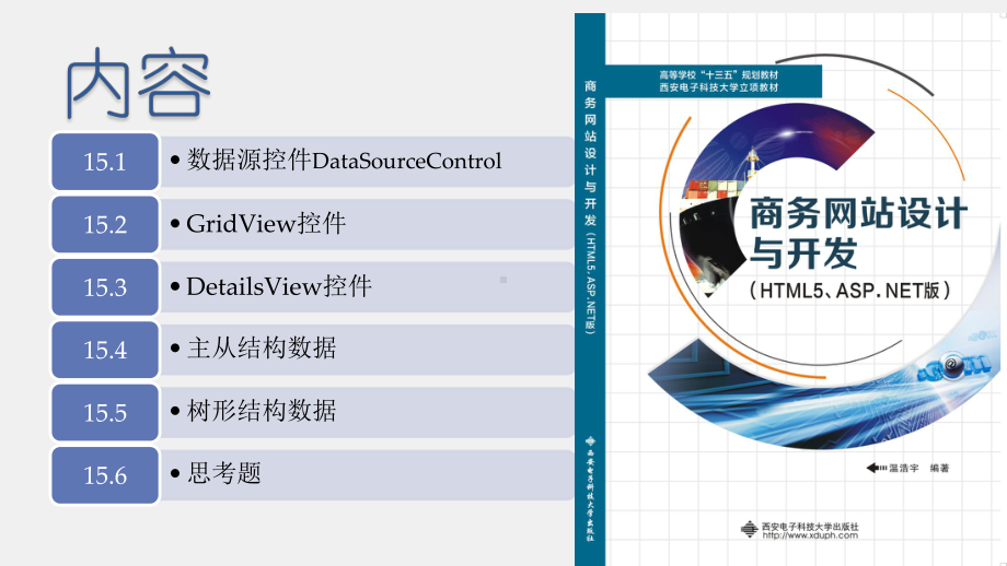 《商务网站设计与开发》课件第15章 数据库应用的可视化开发.pptx_第1页