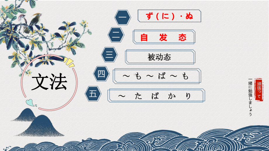 第2課 雨にも負けず 文法 （ppt课件）-2024新人教版《高中日语》选择性必修第一册.pptx_第2页